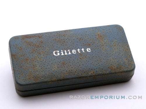 1960's Gillette Spiral Handle Ball End Tech Safety Razor w/ Case | Made in England