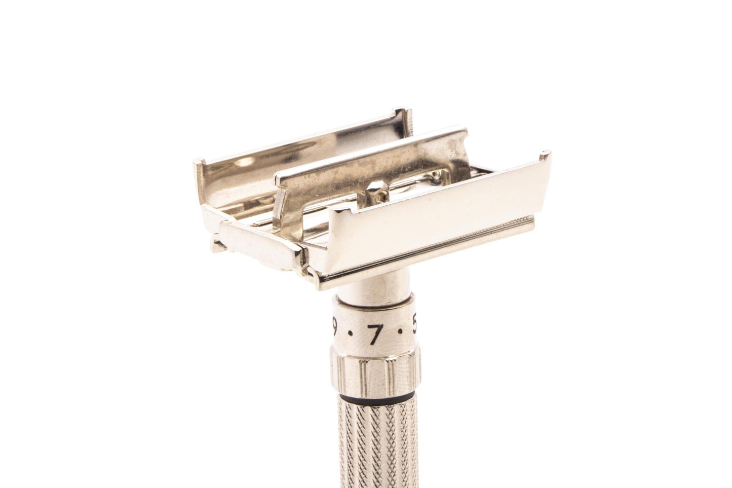 1959 E3 Gillette Fatboy Adjustable TTO Double Edge Safety Razor | Factory Nickel Revamp