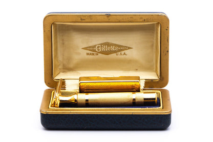 1930's Gillette NEW Bostonian Set | 24K Gold Revamp