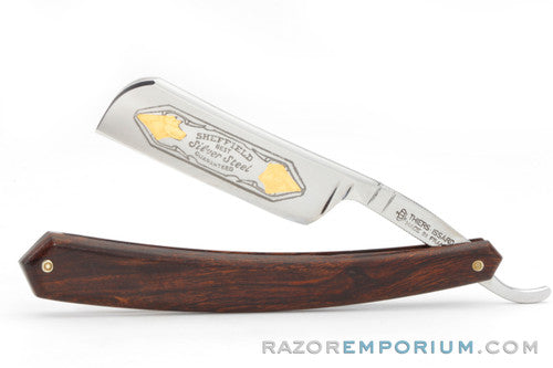 6/8" Thiers-Issard Hollow Ground Red Stamina Wood Straight Razor