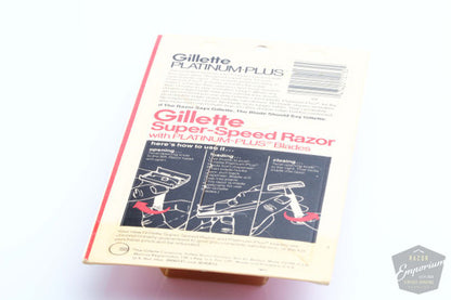Gillette 1980 A4 Black Handle Super Speed Safety Razor | New Old Stock
