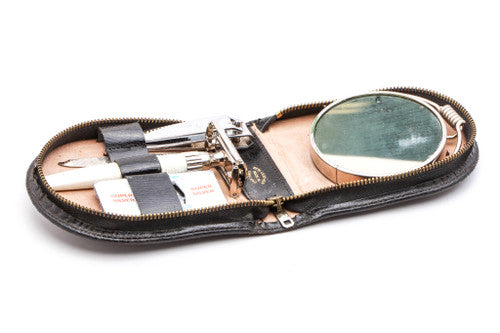 1967 Gillette Slim Twist Travel Kit with Mirror | Made In England