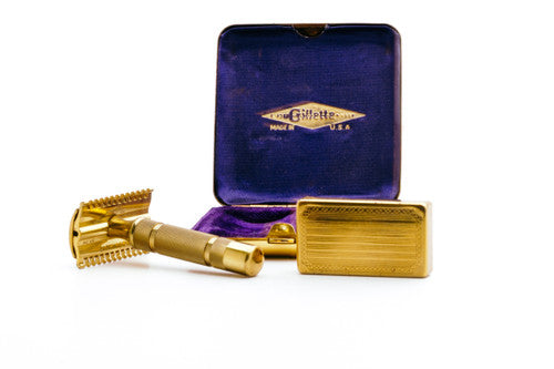 1930s Gillette NEW Long Comb Somerset Travel DE Razor Set