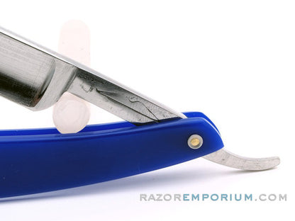5/8" Vintage Straight Razor w/ Blue Acrylic Scale