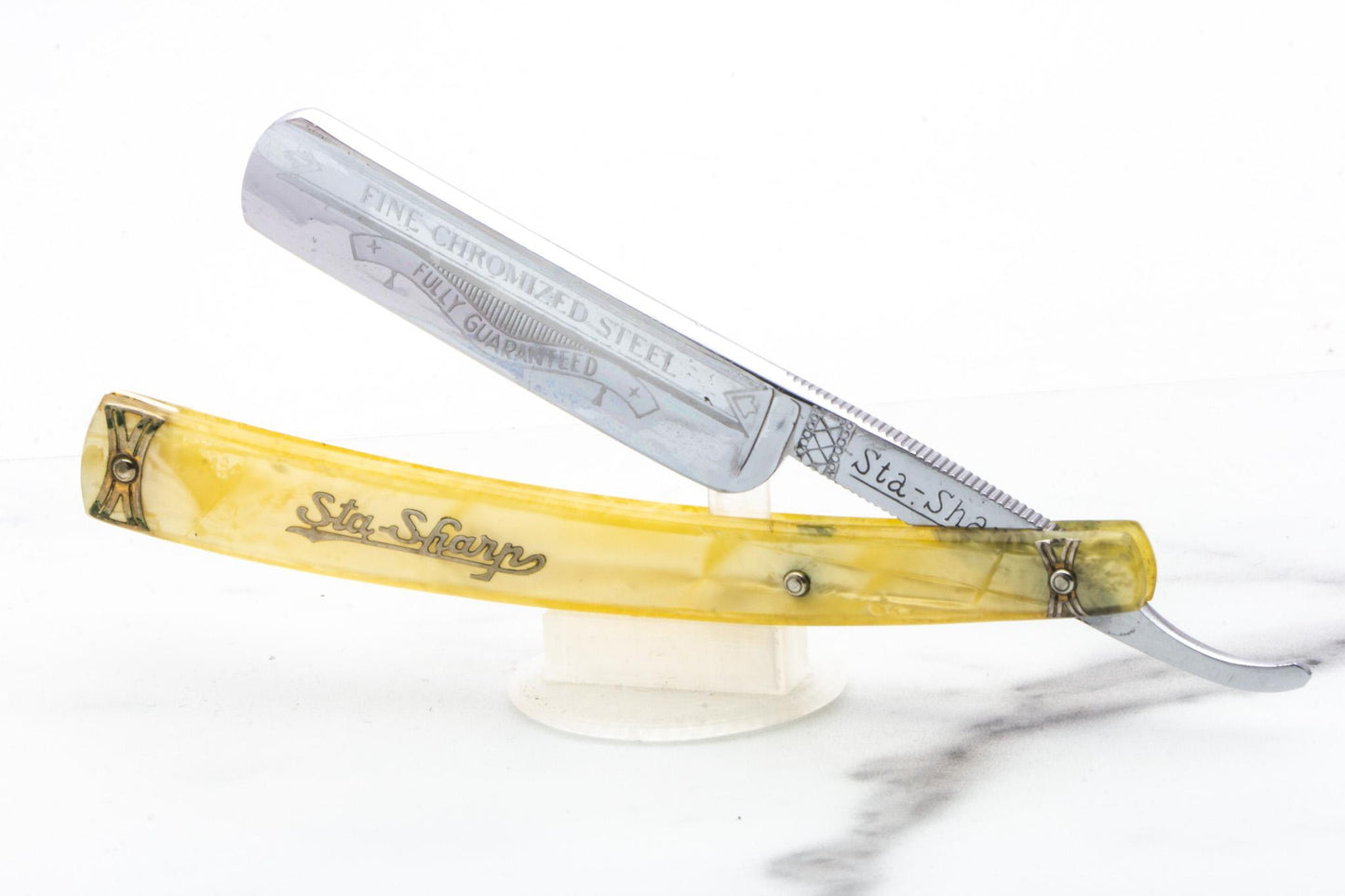 5/8" Vintage Restored F. Koeller & Co Sta-Sharp Straight Razor Set