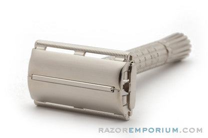 1964 Gillette Flare Tip DE Super Speed Safety Razor J1 | Factory Nickel Revamp