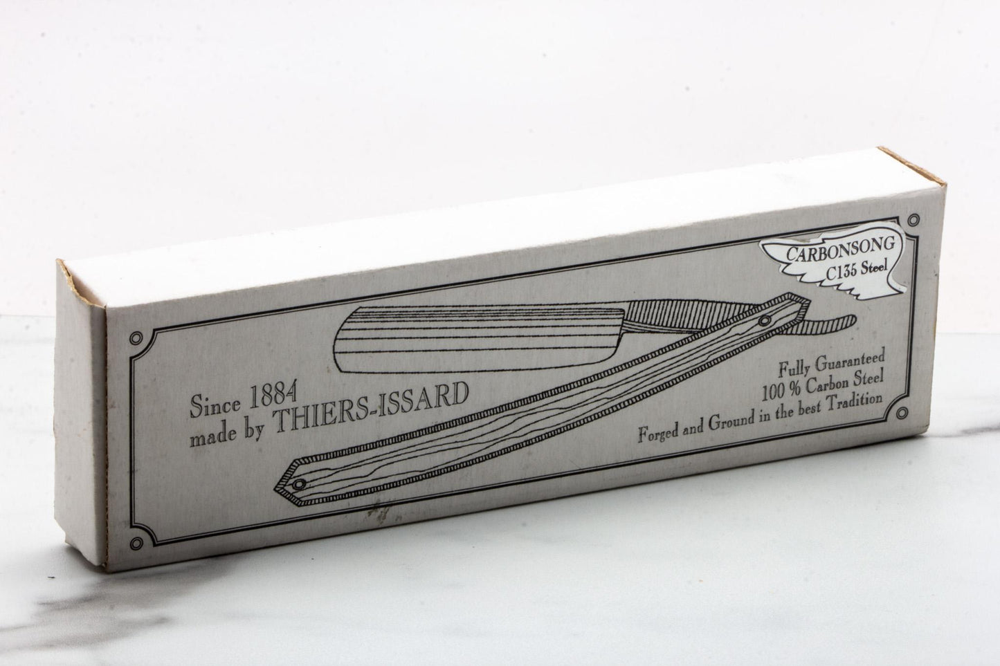 6/8 Restored Thiers Issard Loup Belier Carbon Horn Straight Razor