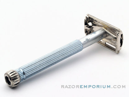 1962 H4 Gillette Blue Star Lady Gillette DE Safety Razor