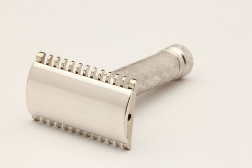 1930s Gillette Deluxe New Improved Norfolk Tuckaway DE Razor Nickel Revamp