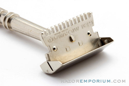 1930's Gem Micromatic Open Comb SE Safety Razor | Factory Nickel Revamp