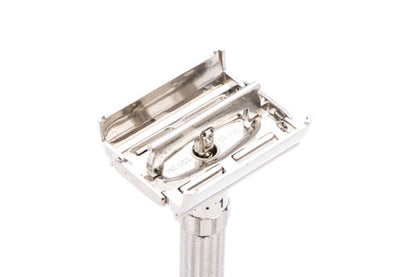 1961 G2 Gillette Fatboy Adjustable Double Edge Safety Razor | Factory Nickel Revamp