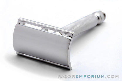 1963 Gillette Ball End Tech Double Edge Safety Razor | Factory Nickel