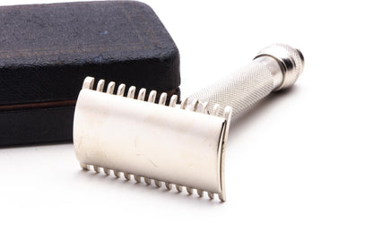 1920's Gillette Ball End Old Type DE Safety Razor Set | Original Condition