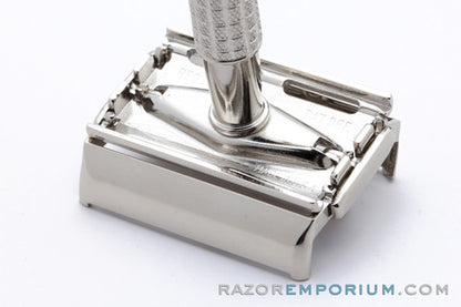 1955 Gillette Flare Tip Super Speed DE Safety Razor Factory Nickel