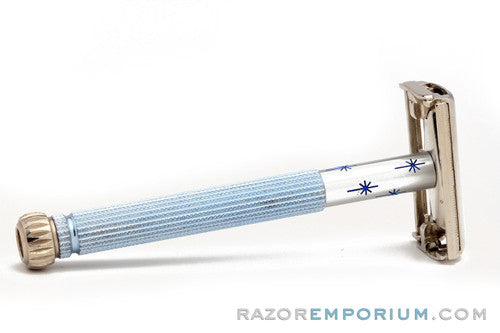 1967 Gillette Blue Star Lady Gillette DE Safety Razor M1 - Excellent