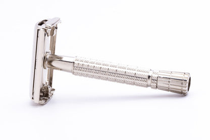 1958 Gillette Flair Tip Super Speed Razor Factory Nickel Revamp D4