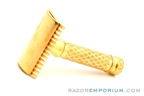 1920's Gillette New Improved Style Milady (DE) Travel Safety Razor Set w/ Blade Bank & Travel Case