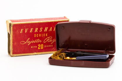 1950's Eversharp Schick Gold Injector with Navy Bakelite Handle