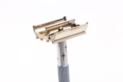 1969 O1 Lady Gillette Blue Star DE Safety Razor | Original Condition