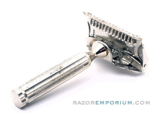 Gem 1912  Style Single Edge Safety Razor w/ Cigarette Case & Blade Bank