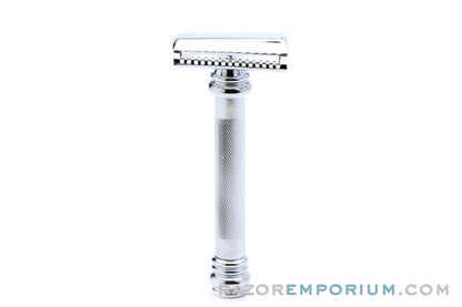 SCRATCH & DENT Merkur 39C - HD Long Handle Barber Pole Safety Razor, Slant Bar
