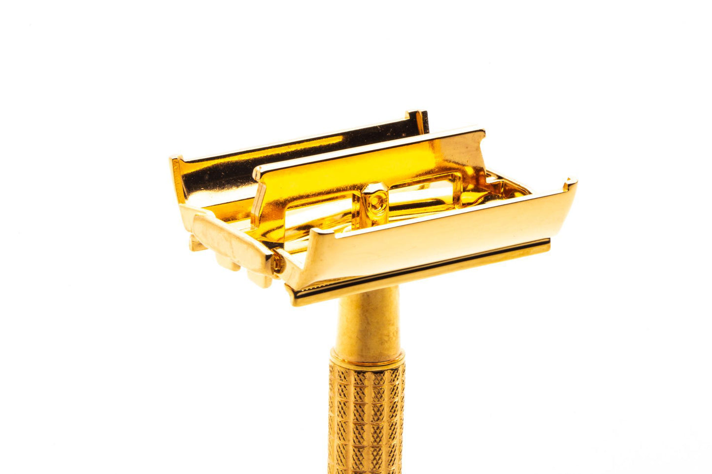 1955 A4 Gillette Flare Tip Regular Super Speed Safety Razor | 24k Gold Revamp