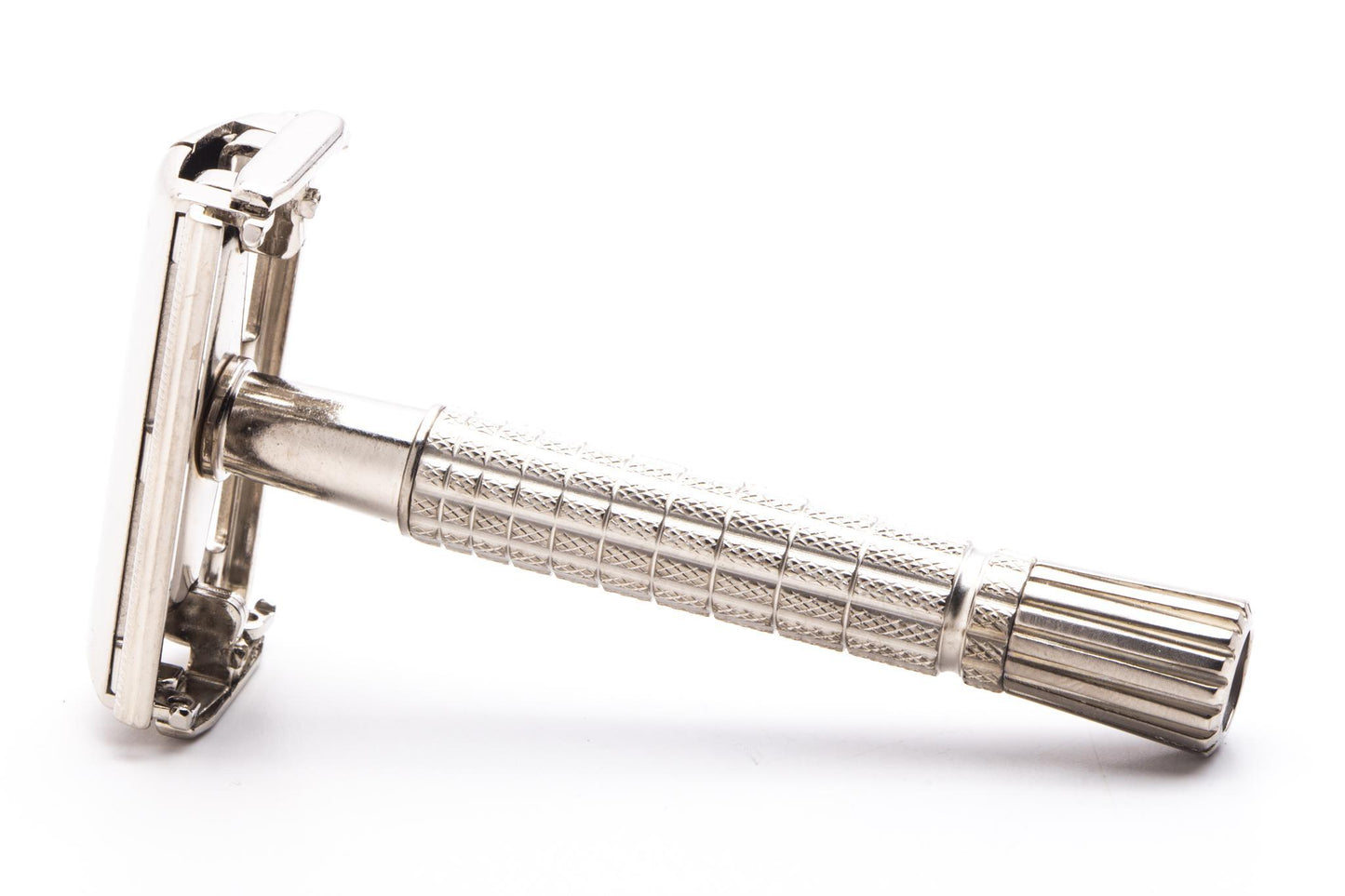 1963 I4 Gillette Flare Tip DE TTO Super Speed Safety Razor  | Factory Nickel Revamp