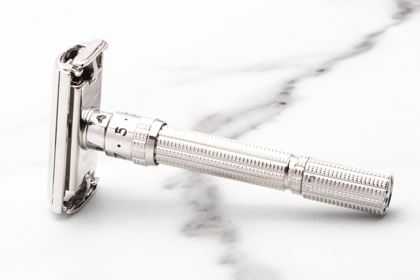 1962 H2 Gillette Slim Adjustable TTO Double Edge Safety Razor | Rhodium Revamp
