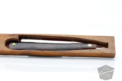 11/16" Sheffield Civil War Era Original Black Horn Straight Razor