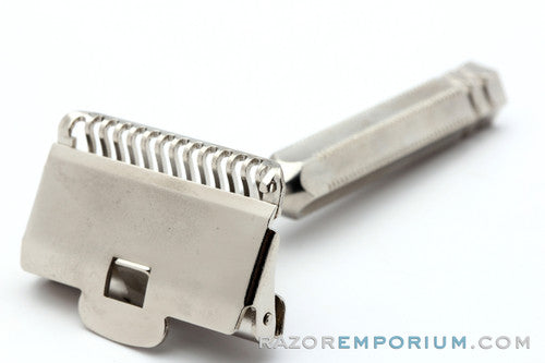 1930's Gem Junior Single Edge Safety Razor | Factory Nickel Revamp