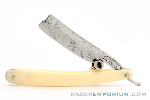 11/16" George Wostenholm & Sons Straight Razor | Bone Scales Sheffield