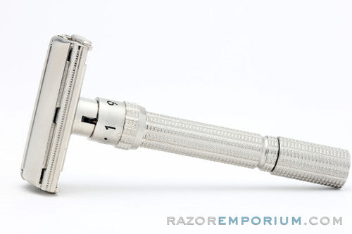1963 Gillette I4 Slim Adjustable DE Safety Razor Satin Nickel Revamp