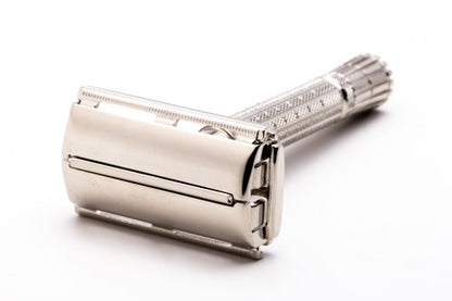 1957 C4 Gillette Flare Tip TTO Super Speed Safety Razor  | Factory Nickel Revamp