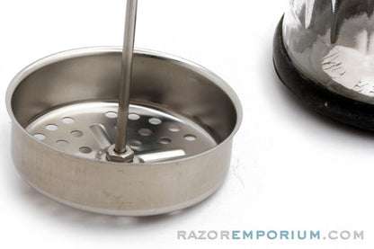 Barbicide Barber's Disinfected Jar w/ Metal Tray & Black Rubber Bottom