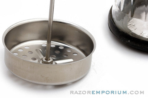 Barbicide Barber's Disinfected Jar w/ Metal Tray & Black Rubber Bottom
