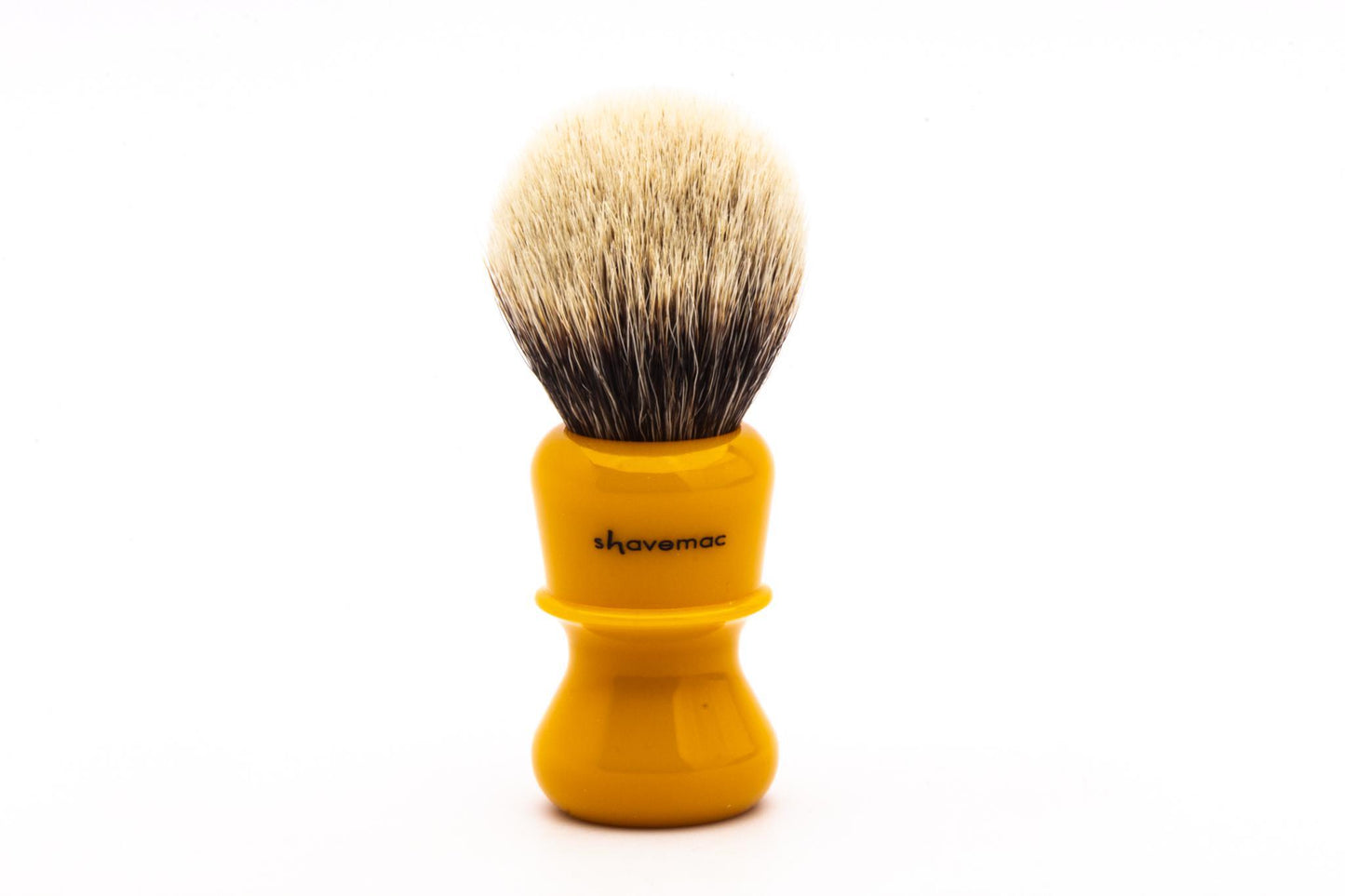 Shavemac | Silvertip 2-Band Badger Shave Brush With Butterscotch Handle