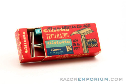 1962 Ball End Tech Razor in Box with Blades - G2