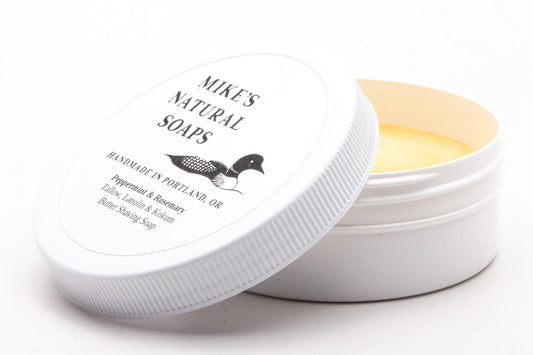 Mike's Natural Soap | Peppermint And Rosemary Shaving Soap