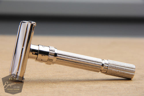 Gillette 1966 Slim Adjustable Safety Razor L4 ** Rhodium REVAMPED
