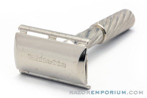 Marcus Safety Razor 1964 Gillette 4 Piece Double Edge Travel Safety Razor Marcus Regs ...
