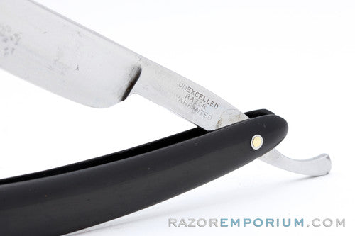 11/16" Unexcelled Warranted Magnetic Steel Straight Razor Germany
