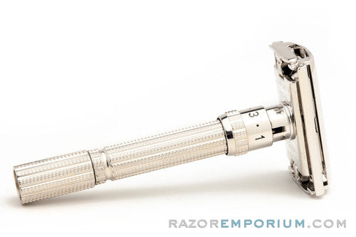 1966 L4 Gillette Slim Adjustable DE Safety Razor | Rhodium Revamp