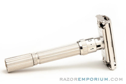 1966 L4 Gillette Slim Adjustable DE Safety Razor | Rhodium Revamp