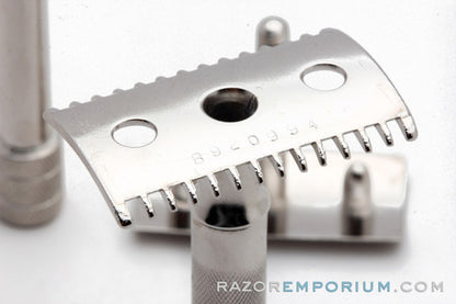 1911 Gillette Single Ring Double Edge Safety Razor | Rhodium Revamp