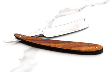 7/8" Vintage Restored W. Creaves & Son Straight Razor With Custom Wood Scales