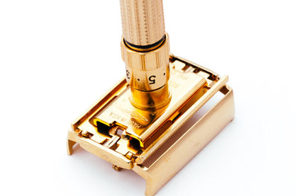1958 Gillette Executive Fatboy Adjustable Safety Razor Set