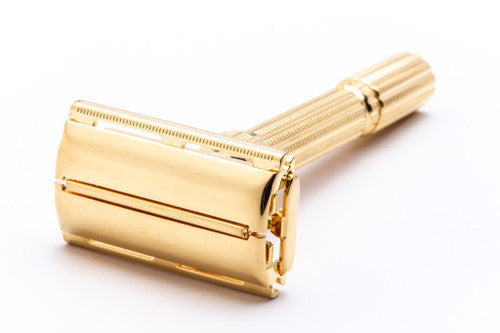 1968 N4 Gillette Slim Aristocrat Adjustable DE Safety Razor | 24K Gold Revamp
