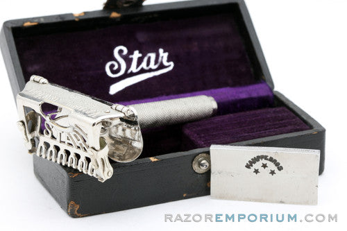 1910's Kampfe Bros. STAR Single Edge Safety Razor Set