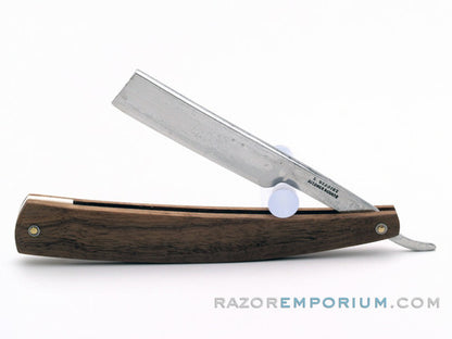 9/16" E. Wiggins Straight Razor w/ Black Walnut Scales