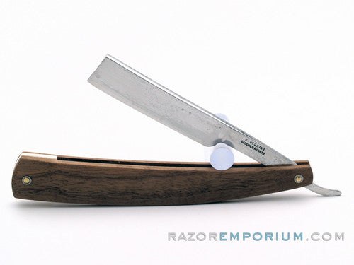 9/16" E. Wiggins Straight Razor w/ Black Walnut Scales